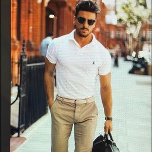 Mens Polo Shirt The Estate Collection Club Room Moisture Wicking UV Prot…